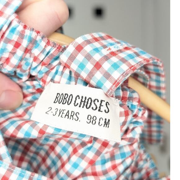 Bobo choses Gingham Pinafore | 2-3T - Picture 7 of 7
